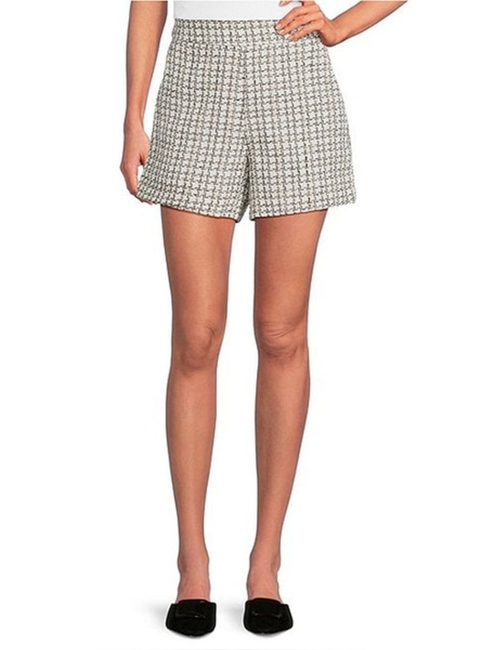 NWT Lilly Pulitzer Sarissa Boucle Houndstooth Tweed High Rise Shorts